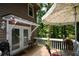 Deck with access to the home and a view of the backyard at 4848 Green Forest Nw Ct, Acworth, GA 30102