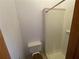 Small bathroom with shower and toilet at 10995 Parsons Rd, Johns Creek, GA 30097