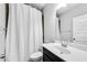 Bathroom with a shower curtain, vanity, and mirror at 4139 Torver Ln, Atlanta, GA 30341