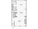First floor plan of the home including kitchen, dining room, and Gathering room at 4139 Torver Ln, Atlanta, GA 30341