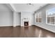 Bright living room features a fireplace, hardwood floors and plenty of natural light at 4139 Torver Ln, Atlanta, GA 30341