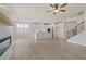 Spacious open floor plan combining the kitchen, dining, and living area at 722 Crossroad Ct, Powder Springs, GA 30127