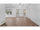Dining area with tile floors and a view to the backyard at 4006 Maxanne Nw Dr, Kennesaw, GA 30144