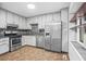 Updated kitchen, stainless steel appliances, tile flooring at 4006 Maxanne Nw Dr, Kennesaw, GA 30144