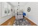 Home office with white shiplap walls and hardwood floors at 6344 Century Park Se Pl, Mableton, GA 30126