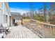 Spacious deck with pergola, dining area, and view of backyard at 326 Scarlett Ln, Woodstock, GA 30188