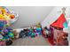 Fun playroom with lots of toys and a rocket play tent at 326 Scarlett Ln, Woodstock, GA 30188