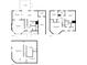 Three-level home floor plan, including basement, main and upper levels at 5250 Mountain Village Ct, Stone Mountain, GA 30083