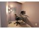 Cozy home office with a desk and modern lighting at 32 Peachtree Nw St # 1601, Atlanta, GA 30303