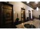 Elegant building lobby with ornate details and brass elevators at 32 Peachtree Nw St # 1601, Atlanta, GA 30303