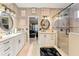 Double vanity bathroom with granite counters and glass shower at 4901 Planters Walk, Douglasville, GA 30135