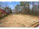 Spacious backyard, partially fenced, ideal for outdoor activities and relaxation at 1867 Falcon Wood Ne Dr, Marietta, GA 30066