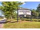 Rogers Bridge Park entrance sign and landscaping at 4160 Cavalier Way, Duluth, GA 30097