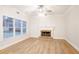 Living room with fireplace and hardwood floors at 1650 Willow Way, Woodstock, GA 30188