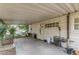 Covered back patio with concrete flooring at 523 North Ave, Hapeville, GA 30354