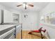 bedroom featuring bunkbeds, hardwood floors, and natural light at 2732 Wander Ln, Alpharetta, GA 30022