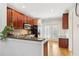 Modern kitchen featuring granite countertops and stainless steel appliances at 2732 Wander Ln, Alpharetta, GA 30022