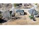Aerial view of home, landscaped yard, and neighborhood amenities, including playground at 3120 Esplanade Sw Cir, Atlanta, GA 30311