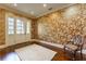Bright entryway featuring hardwood floors and patterned wallpaper at 3450 Ridgewood Nw Rd, Atlanta, GA 30327