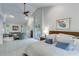 Spacious primary suite with access to a balcony, offering a luxurious retreat within the home at 8535 Lynn Dr, Cumming, GA 30041