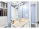 Bathroom with vanity and beige countertop at 1114 Ivey Chase Pl, Dacula, GA 30019