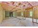 Unfinished basement with framed walls and pink insulation at 105 Eryn Ter, Covington, GA 30014