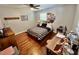 Charming bedroom with hardwood floors and a bed at 4 Crestwood Rd, Cartersville, GA 30121