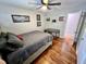 Well-lit bedroom with hardwood floors and a bed at 4 Crestwood Rd, Cartersville, GA 30121