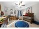 Nautical themed Bedroom features wooden floors, crib, rocker, and decor at 5800 Oakdale Se Rd # 165, Mableton, GA 30126
