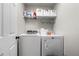 Functional laundry room with washer and dryer offers convenience at 5800 Oakdale Se Rd # 165, Mableton, GA 30126