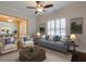 Spacious living room with hardwood floors and a view to the dining area at 2005 Heathermere Way, Roswell, GA 30075