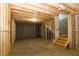 Unfinished basement with exposed framing and plumbing at 40 Eryn Ter, Covington, GA 30014