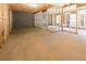 Spacious unfinished basement featuring exposed framing and concrete flooring at 40 Eryn Ter, Covington, GA 30014