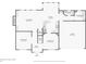 Layout of the first floor featuring living room, dining room, kitchen, garage and sitting room at 1150 Cedar Bluff Sw Trl, Lilburn, GA 30047