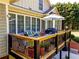 Deck with seating area, grill, and views of the backyard at 260 Koller Dr, Powder Springs, GA 30127