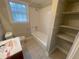 Bathroom with shower/tub combo and updated vanity at 1790 Spring Ave, East Point, GA 30344