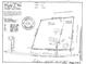 A detailed land survey showing property lines, acreage, and the location of the residence at 8587 Cumming Hwy, Canton, GA 30115