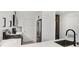 Contemporary kitchen with stainless steel appliances and elegant countertops at 220 Renaissance Pkwy # 1203, Atlanta, GA 30308