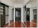 Spacious bedroom with mirrored closet doors and ample shelf space at 1080 Peachtree St # 2406, Atlanta, GA 30309