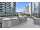 Outdoor kitchen with grill and sink at 1080 Peachtree St # 2406, Atlanta, GA 30309