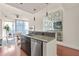 Modern kitchen with stainless steel appliances and granite counters at 1080 Peachtree St # 2406, Atlanta, GA 30309