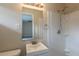 Bathroom with a shower, toilet, and vanity with large mirror at 2919 Alameda Trl, Decatur, GA 30034