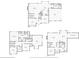 Home floor plans including floor 1 and 2, and the basement, detailing the layout of each level at 959 Cedar Falls Sw Ct, Lilburn, GA 30047