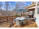 Spacious deck with outdoor dining set and ample space for entertaining at 2720 Lansing Ln, Cumming, GA 30041