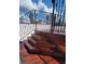 Stunning rooftop deck stairs with metal railings at 490 Marietta St # 307, Atlanta, GA 30313