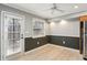 Light-filled dining area, featuring wood floors and door to patio at 771 Jordan Ln # F, Decatur, GA 30033