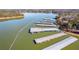 Aerial view of the expansive marina at 610 Lovinggood Trl, Woodstock, GA 30189