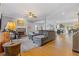 Spacious living room with hardwood floors and fireplace at 610 Lovinggood Trl, Woodstock, GA 30189