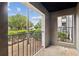 Private patio with metal railing, offering a peaceful outdoor space at 2657 Lenox Ne Rd # 134-2, Atlanta, GA 30324