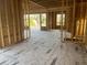 Framing of a new home's interior with framed openings for rooms and windows overlooking the outdoor area at 3534 Rockhaven Ne Cir, Atlanta, GA 30324